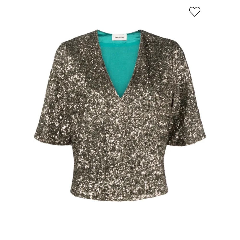 Zadig & Voltaire Tytane Sequin Top NWT Retail Is $498